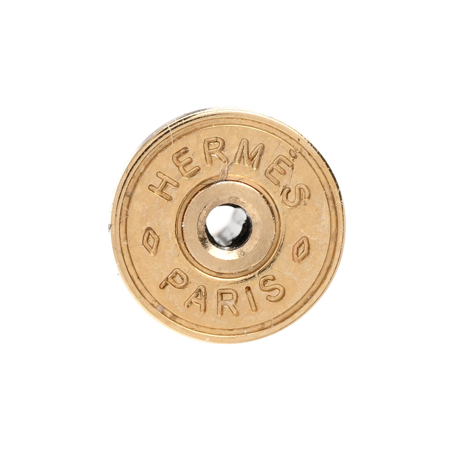Hermes Permabrass Horn Large Chaine d'Ancre Earrings Dore 4 of 5