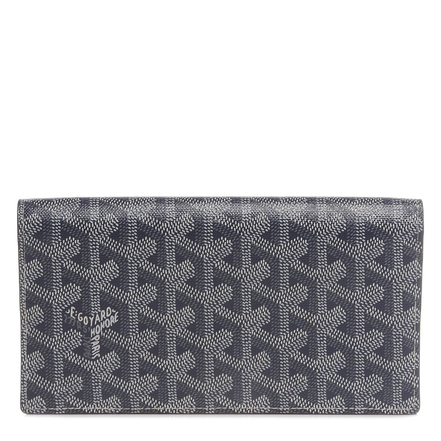 Goyardine Leather Richelieu Wallet Grey