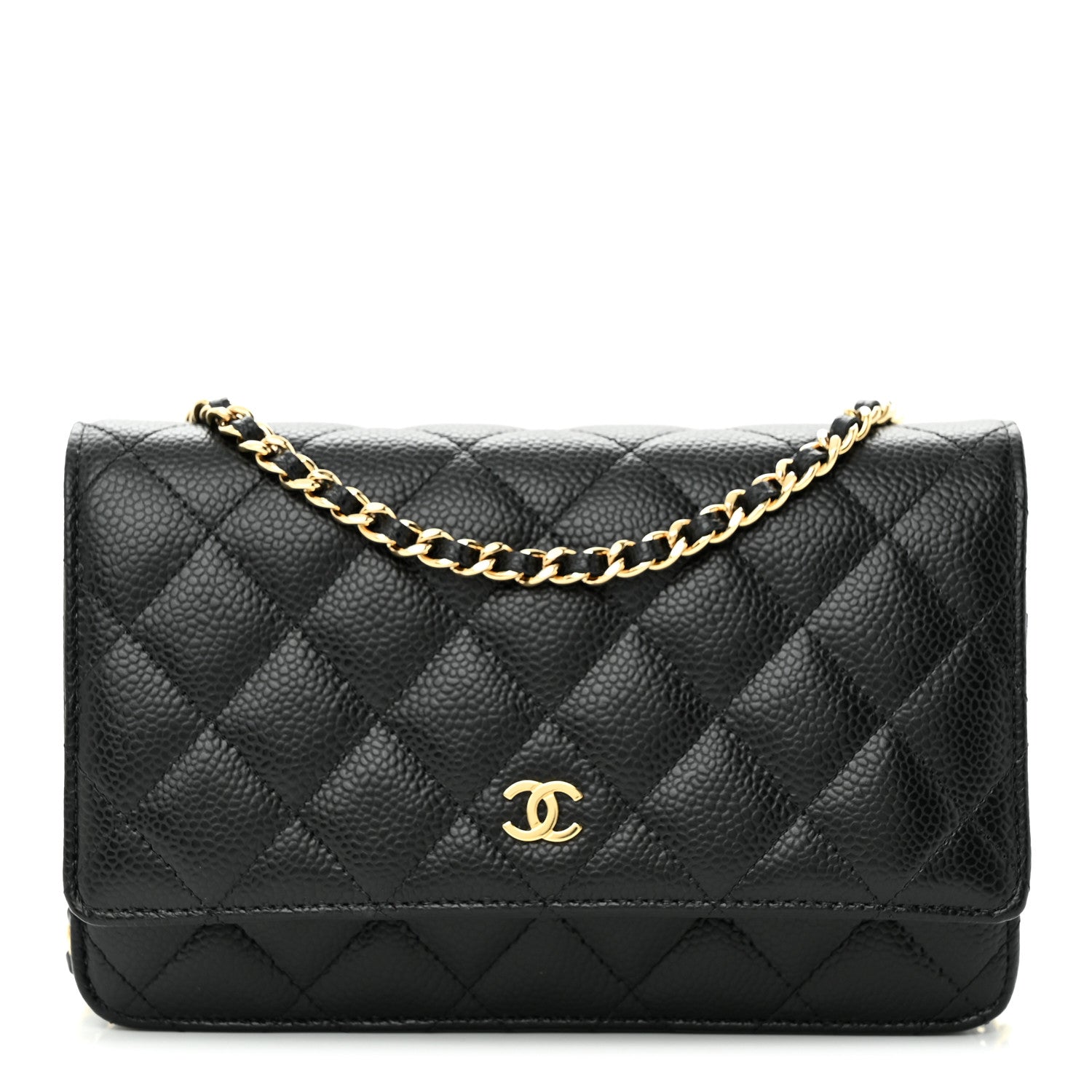Chanel Caviar Quilted Wallet on Chain WOC Black 1 of 11
