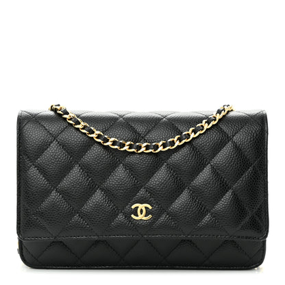 Chanel Caviar Quilted Wallet on Chain WOC Black 1 of 11