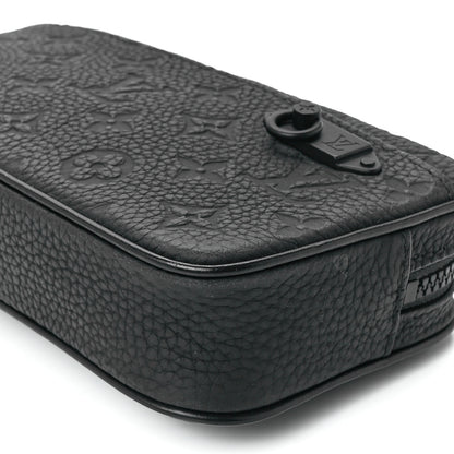 Louis Vuitton Taurillon Monogram Uniformes Solar Ray Soft Pochette Volga Belt Bag Black 11 of 11