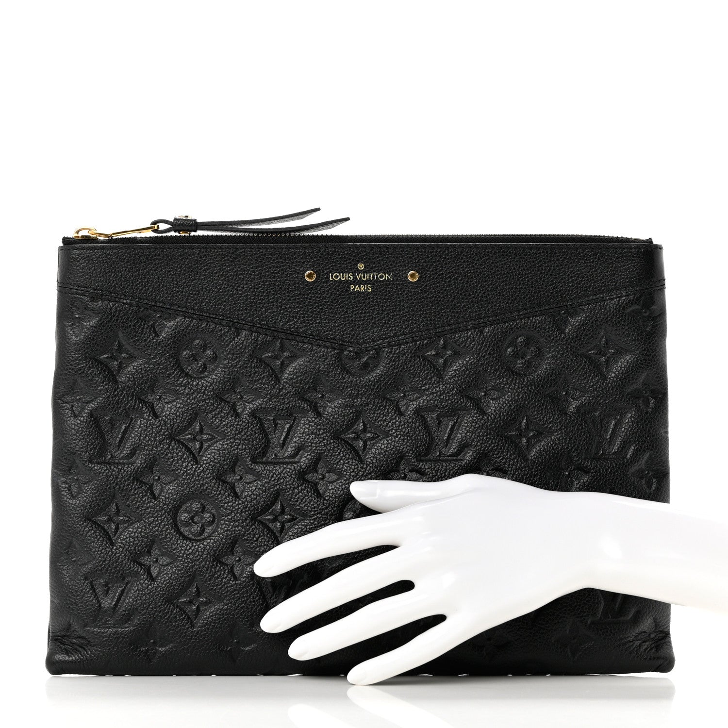 Louis Vuitton Empreinte Daily Pouch Black 2 of 7
