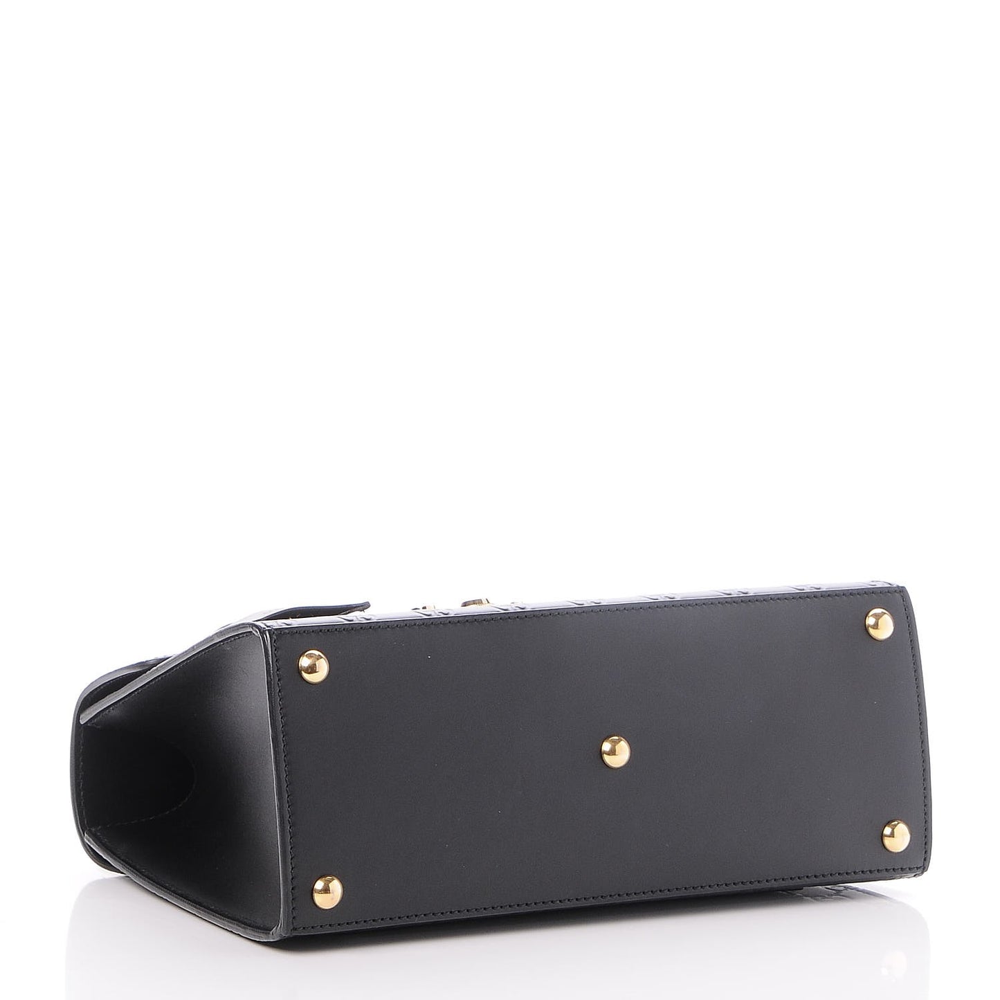 Guccissima Signature Small Padlock Top Handle Bag Black