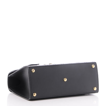 Gucci Guccissima Signature Small Padlock Top Handle Bag Black 5 of 8