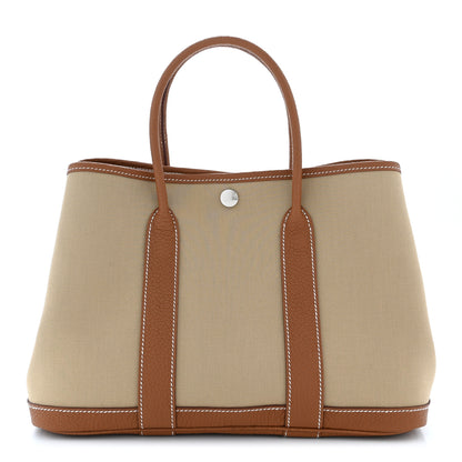 Hermes Toile Negonda Garden Party 30 TPM Trench Gold 1 of 10