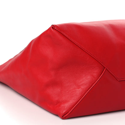 Celine Calfskin Large Shopping Tote Rouge Eros 6 of 7