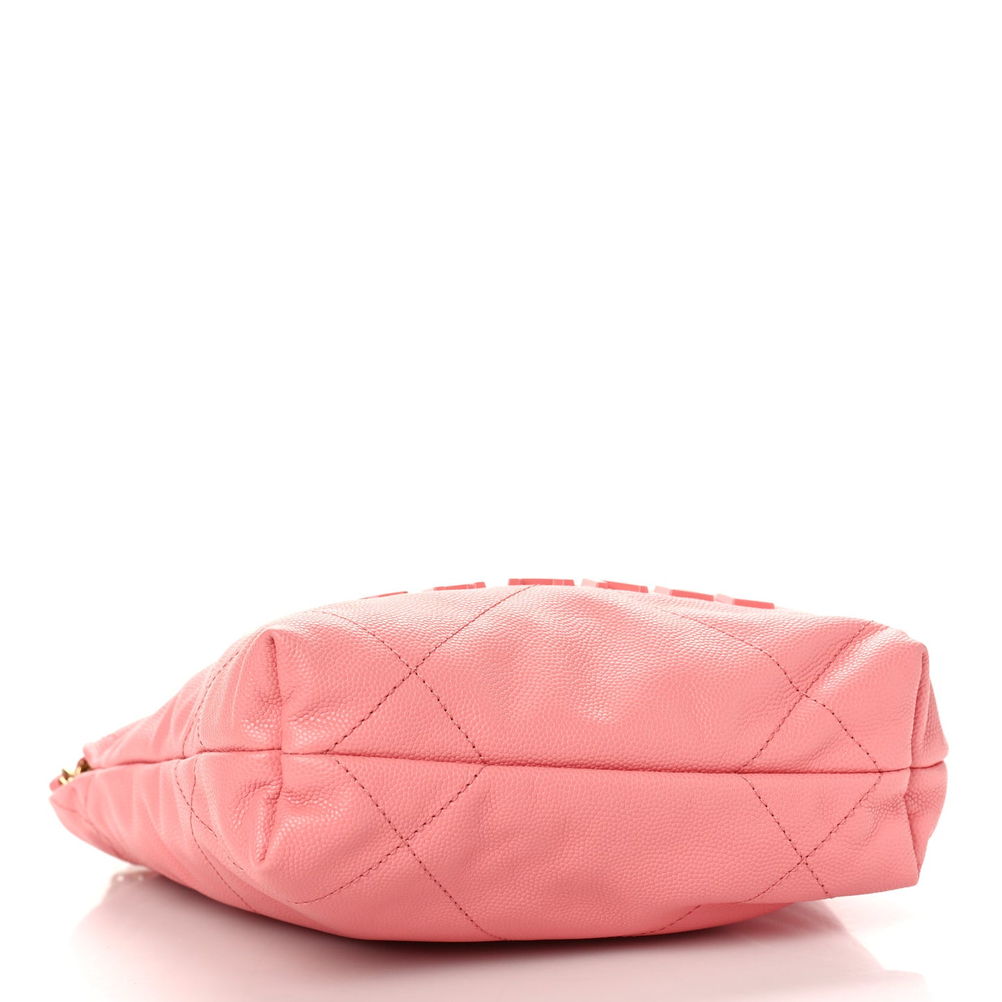 Shiny Caviar Quilted Mini Chanel 22 Coral
