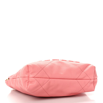 Chanel Shiny Caviar Quilted Mini Chanel 22 Coral 4 of 10