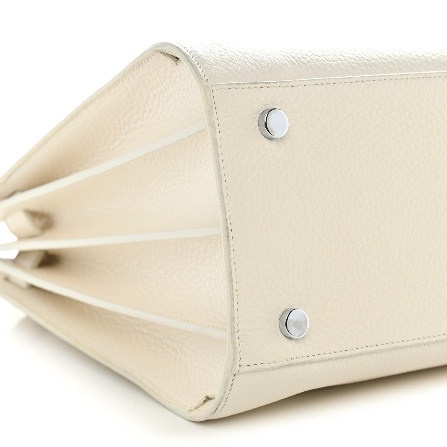 Grained Calfskin Small Sac De Jour Dove Whit