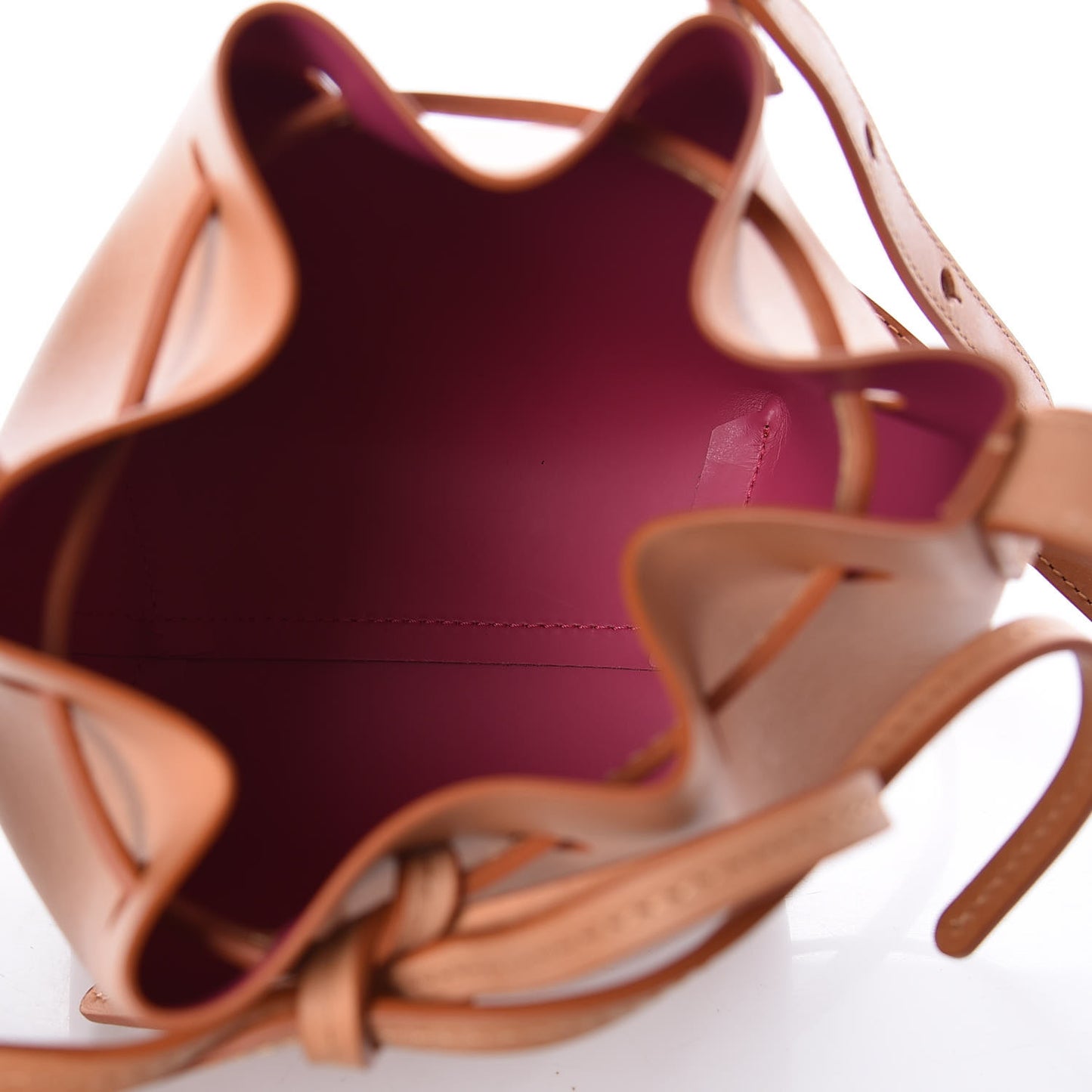 Calfskin Mini Mini Bucket Bag Cammello Dolly