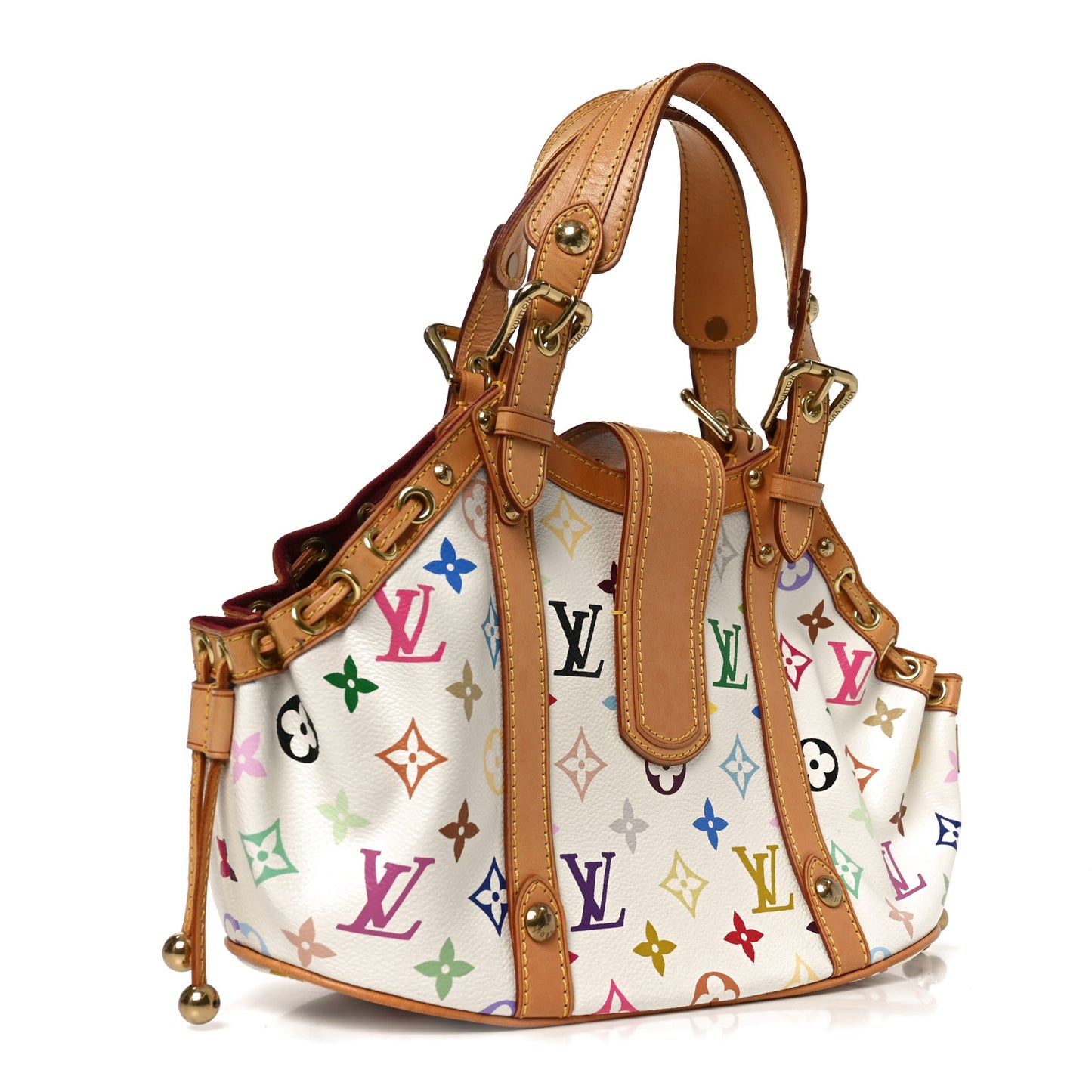 Monogram Multicolor Theda GM White