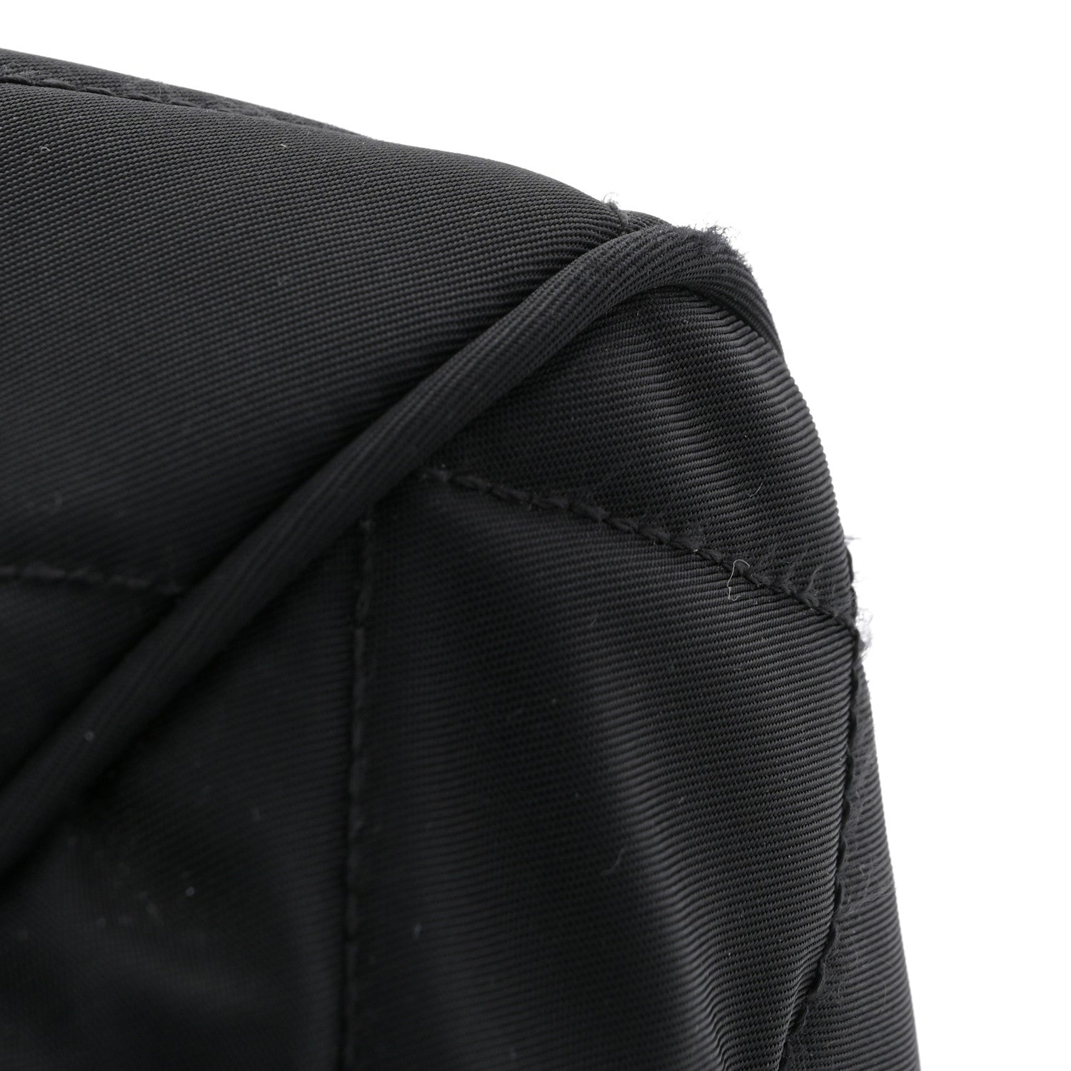 Prada Nylon Tessuto Impuntu Quilted Shoulder Bag Black 11 of 11