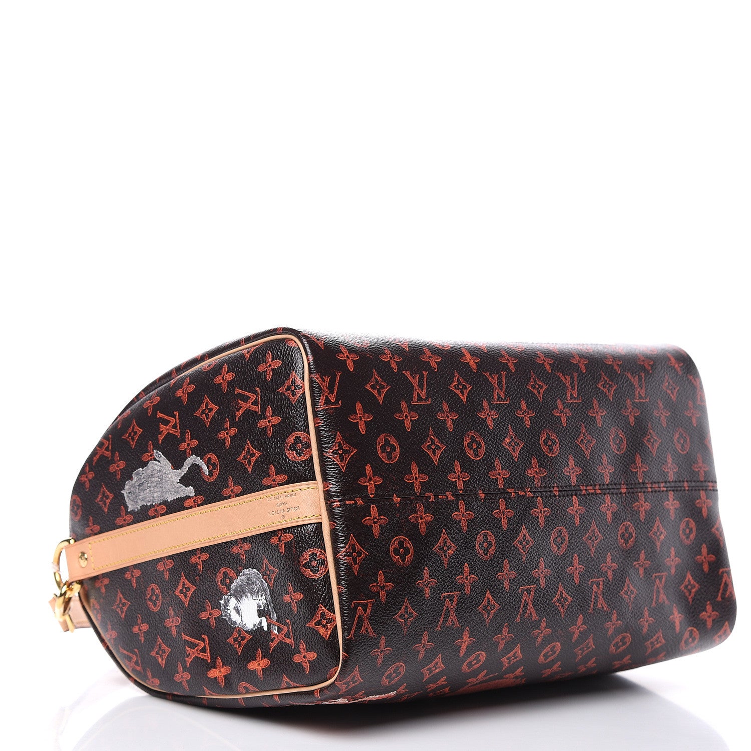 Louis Vuitton Catogram Speedy Bandouliere 30 Marron 4 of 9