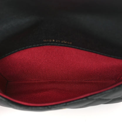 Chanel Calfskin Quilted About Pearls Card Holder Flap With Chain Black 5 of 12