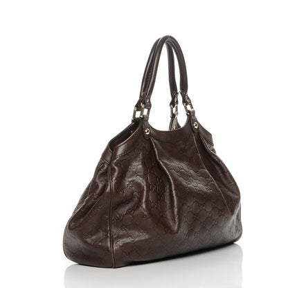 Gucci Guccissima Medium Sukey Tote Chocolate 3 of 11