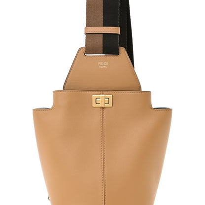 Fendi Vitello Grace Matte Mini Guitar Bag Miele Scuro 8 of 11