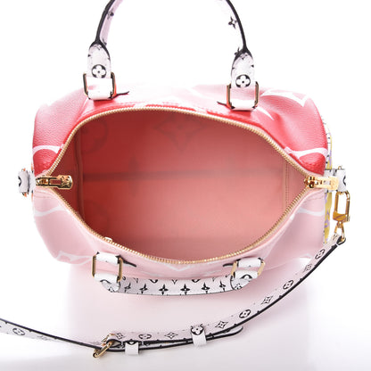 Louis Vuitton Monogram Giant Speedy Bandouliere 30 Rouge 5 of 9