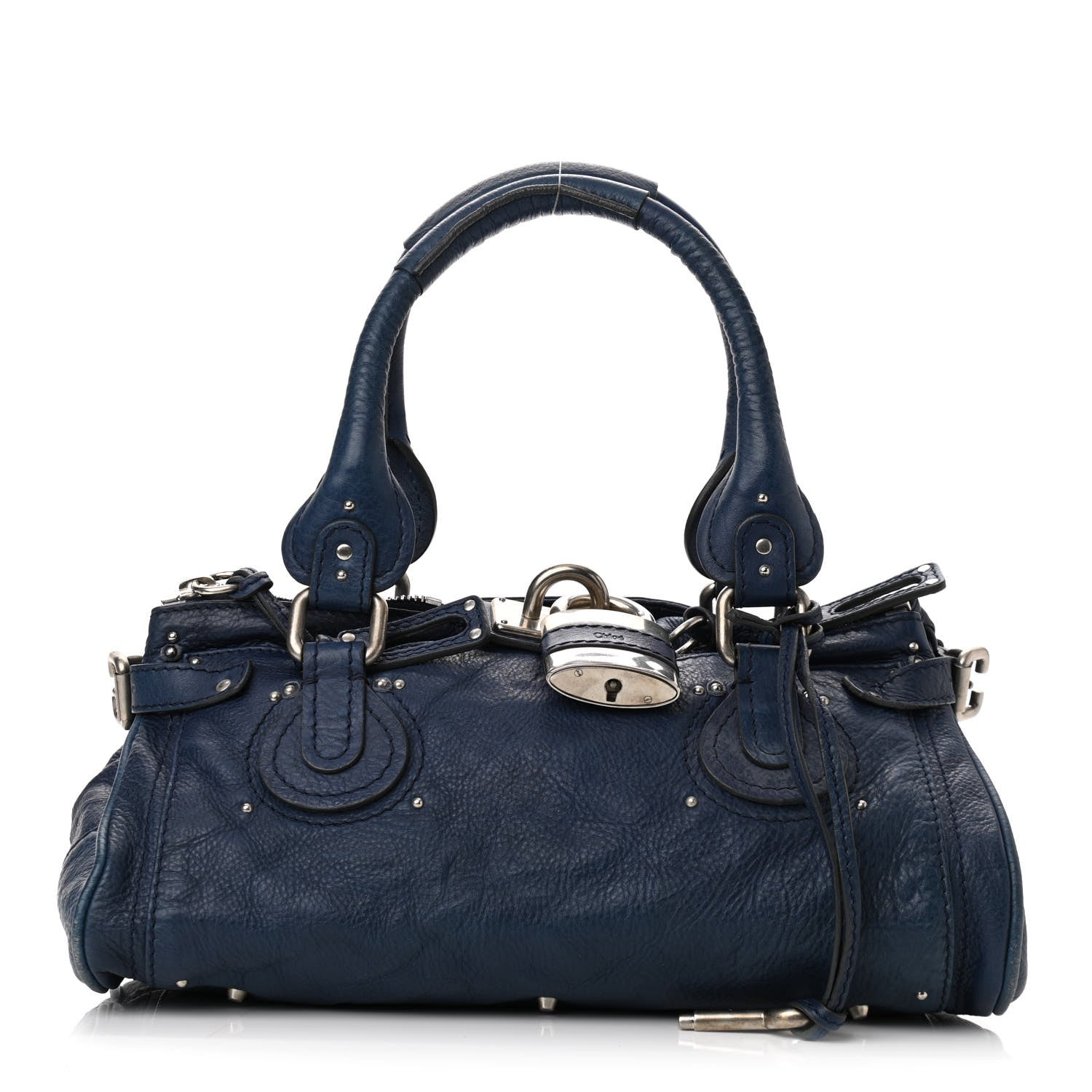 Chloe Calfskin Paddington Satchel Blue 1 of 10