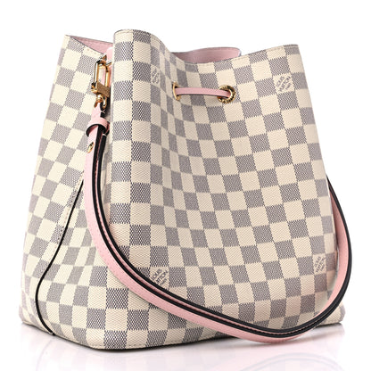 Louis Vuitton Damier Azur Neonoe MM Eau De Rose 3 of 9