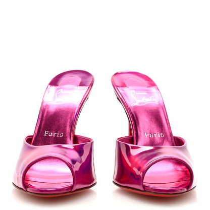 Christian Louboutin Patent Psychic Me Dolly 100 Sandals 37 Fuxia 4 of 8