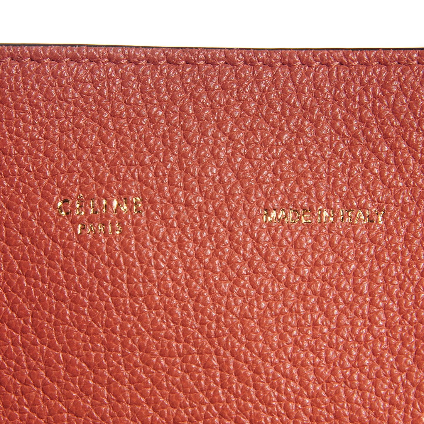 Soft Grained Calfskin Medium Cabas Phantom Terracotta
