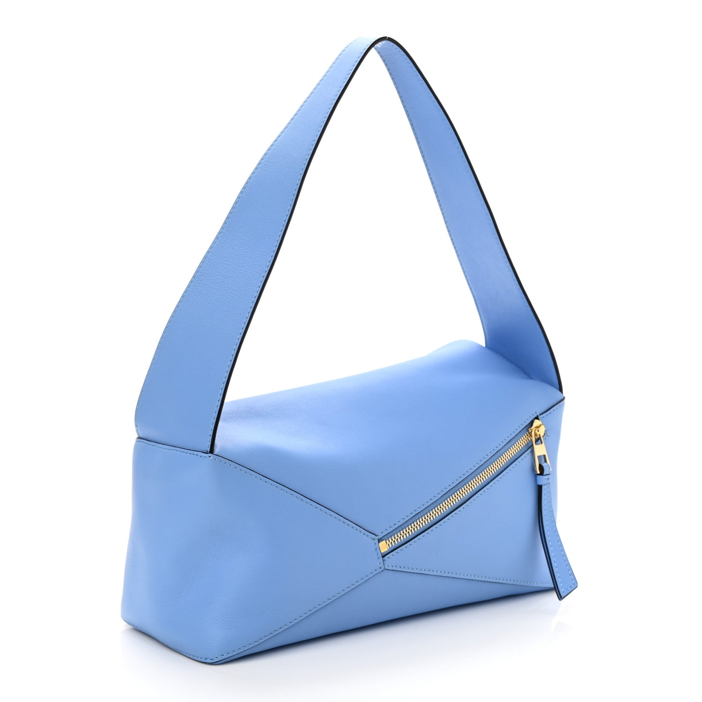 Calfskin Puzzle Hobo Celestine Blue