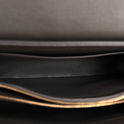 Celine Grained Calfskin Small 16 Top Handle Bag Medium Grey 5 of 16