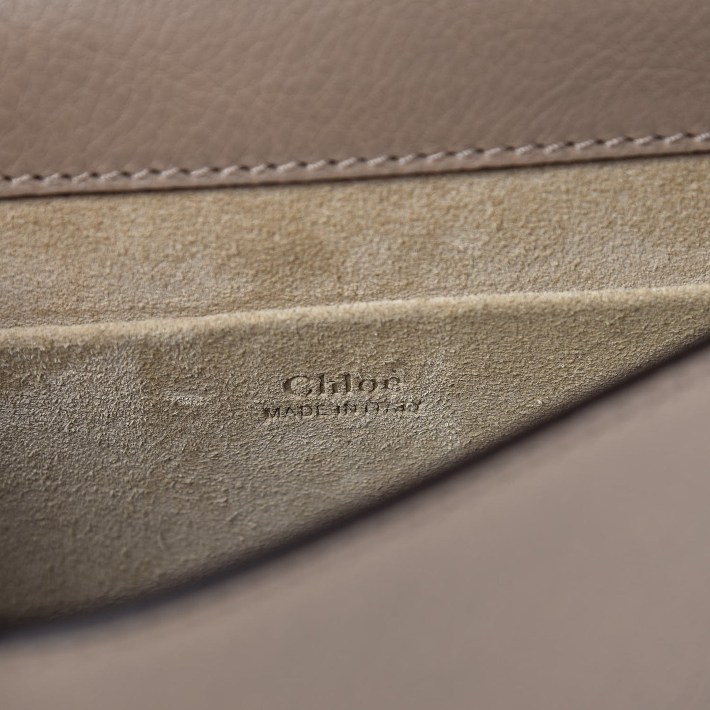 Calfskin Suede Small Nile Bracelet Bag Motty Grey