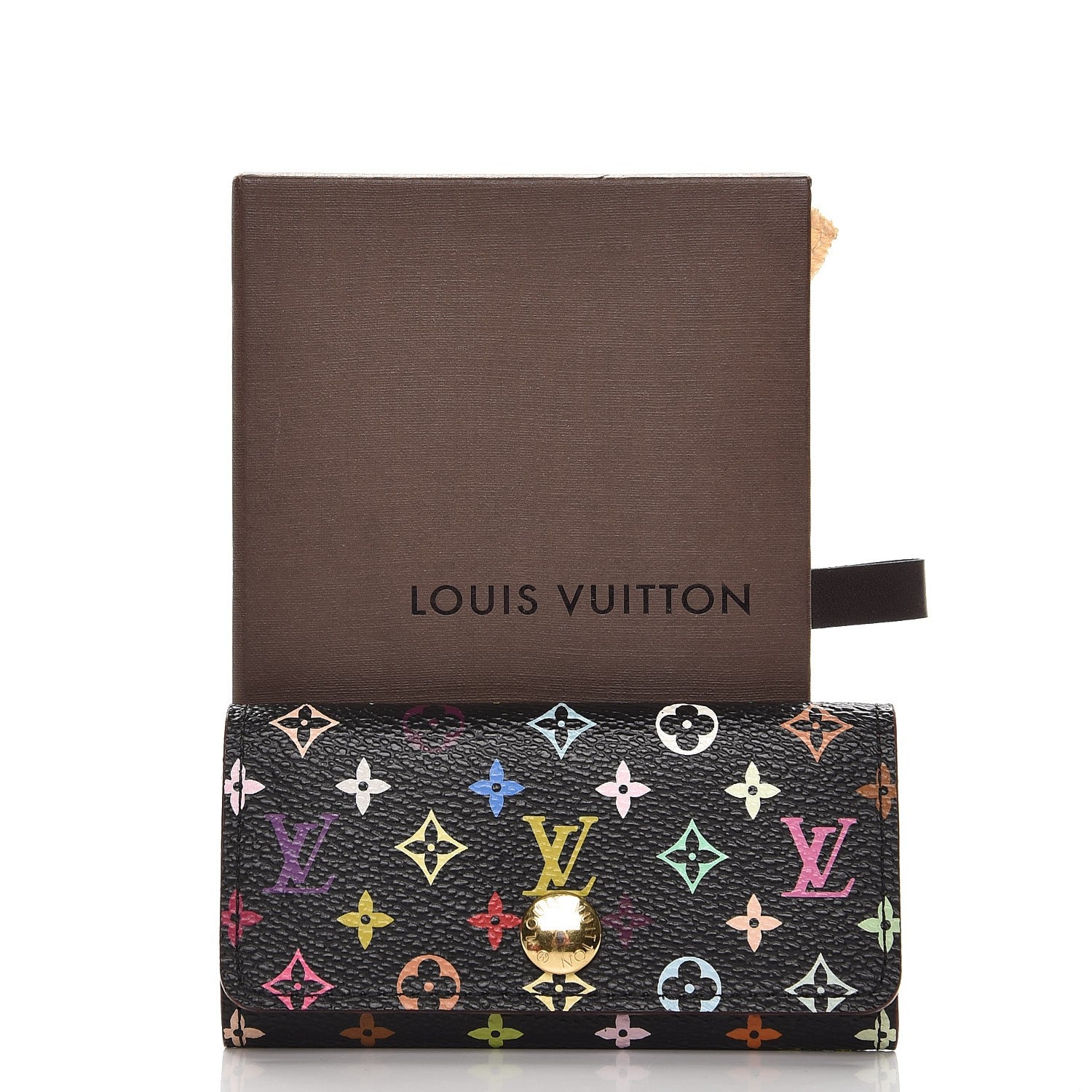 Louis Vuitton Monogram Multicolor Multicles 4 Key Holder Black Grenade 7 of 7
