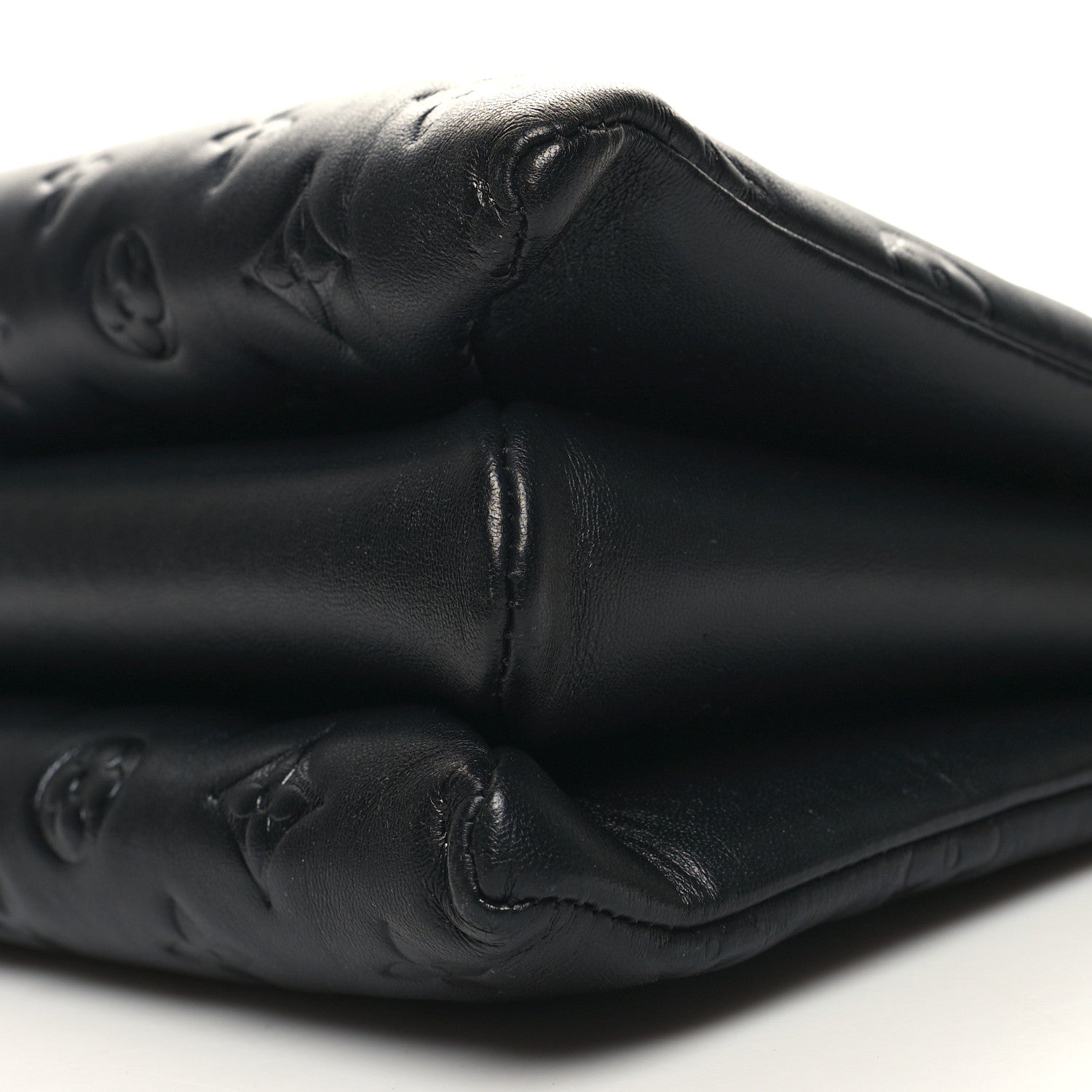 Louis Vuitton Lambskin Embossed Monogram Coussin PM Black 11 of 11