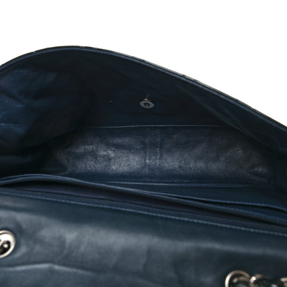 Chanel Patent Quilted Jumbo Single Flap Navy 5 of 11