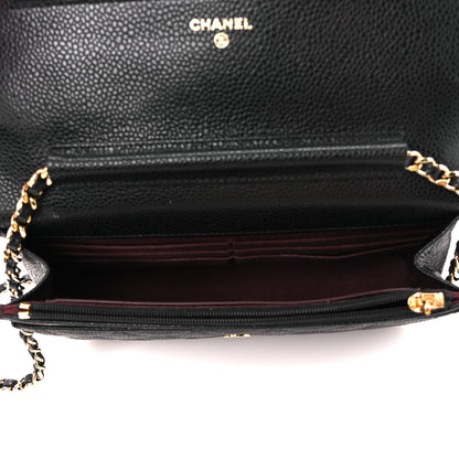 Chanel Caviar Quilted Wallet on Chain WOC Black 5 of 12