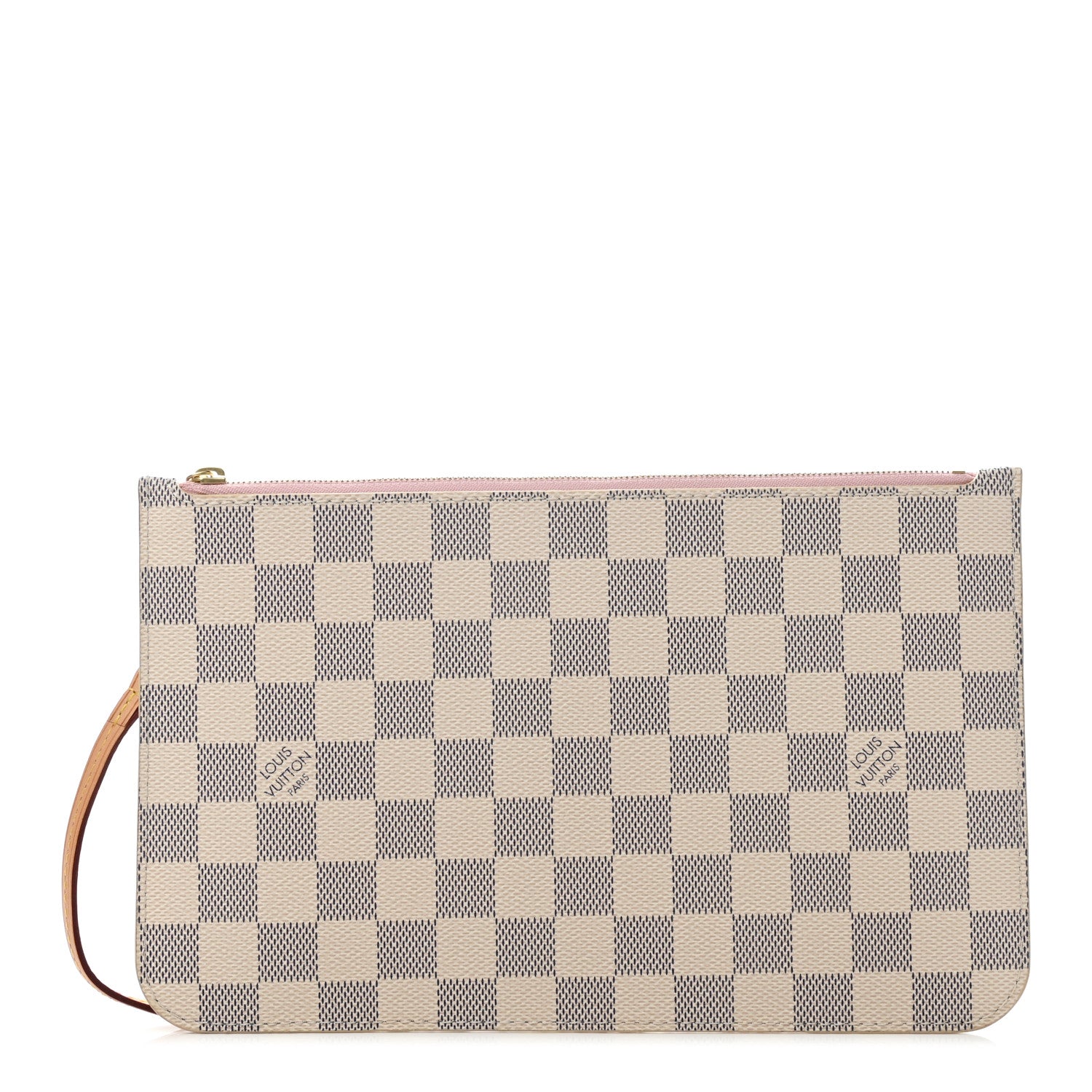 Louis Vuitton Damier Azur Neverfull MM GM Pochette Rose Ballerine 1 of 7