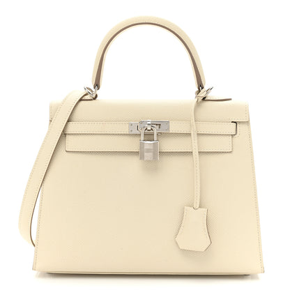 Hermes Epsom Kelly Sellier 25 Craie 1 of 14