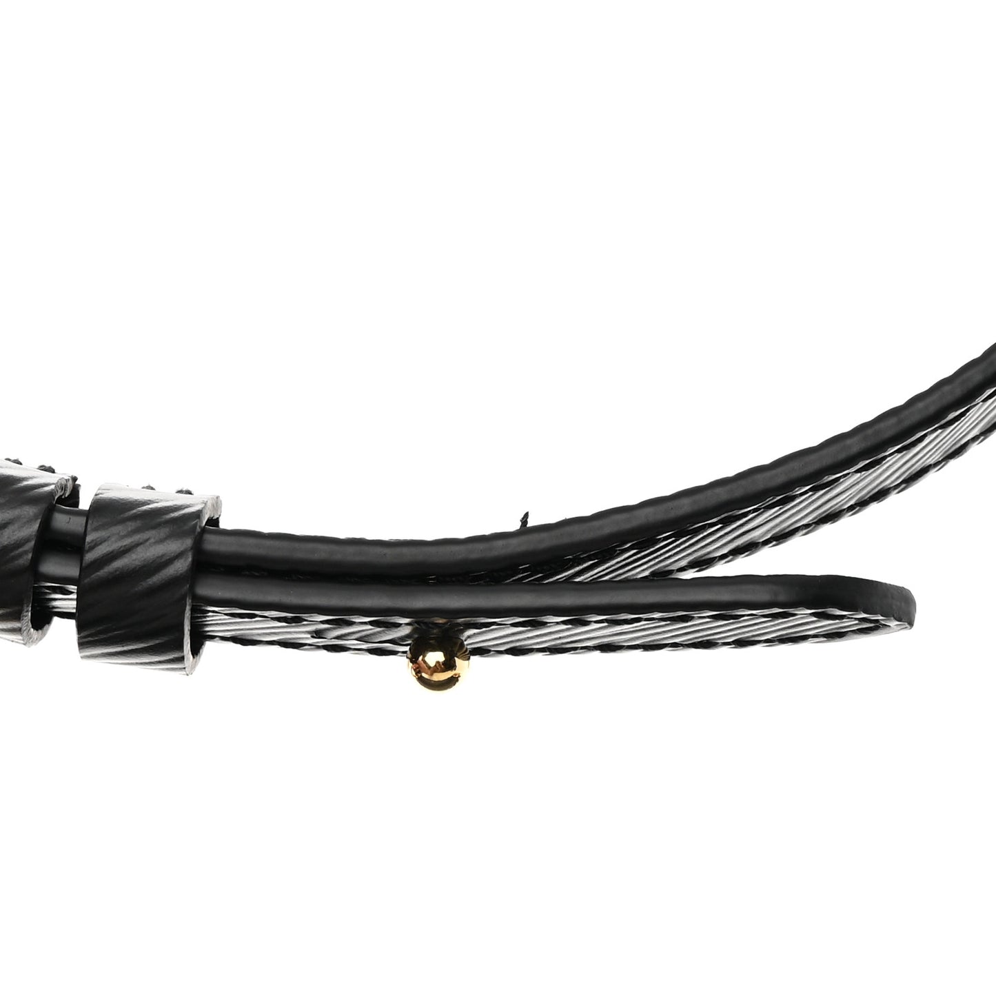 Epi Twist Braided Strap Shoulder Bag MM Black
