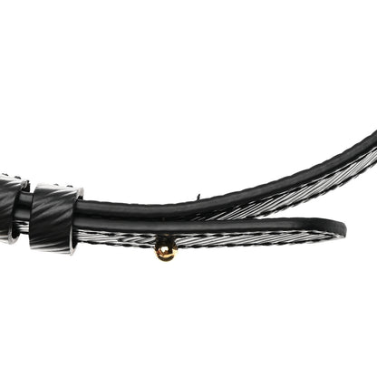 Louis Vuitton Epi Twist Braided Strap Shoulder Bag MM Black 10 of 12