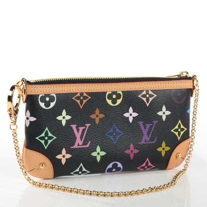Louis Vuitton Monogram Multicolor Pochette Milla MM Black 3 of 7