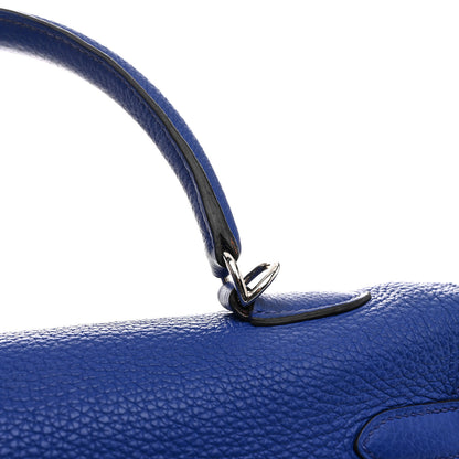 Hermes Togo Kelly Retourne 35 Bleu Electrique 14 of 15