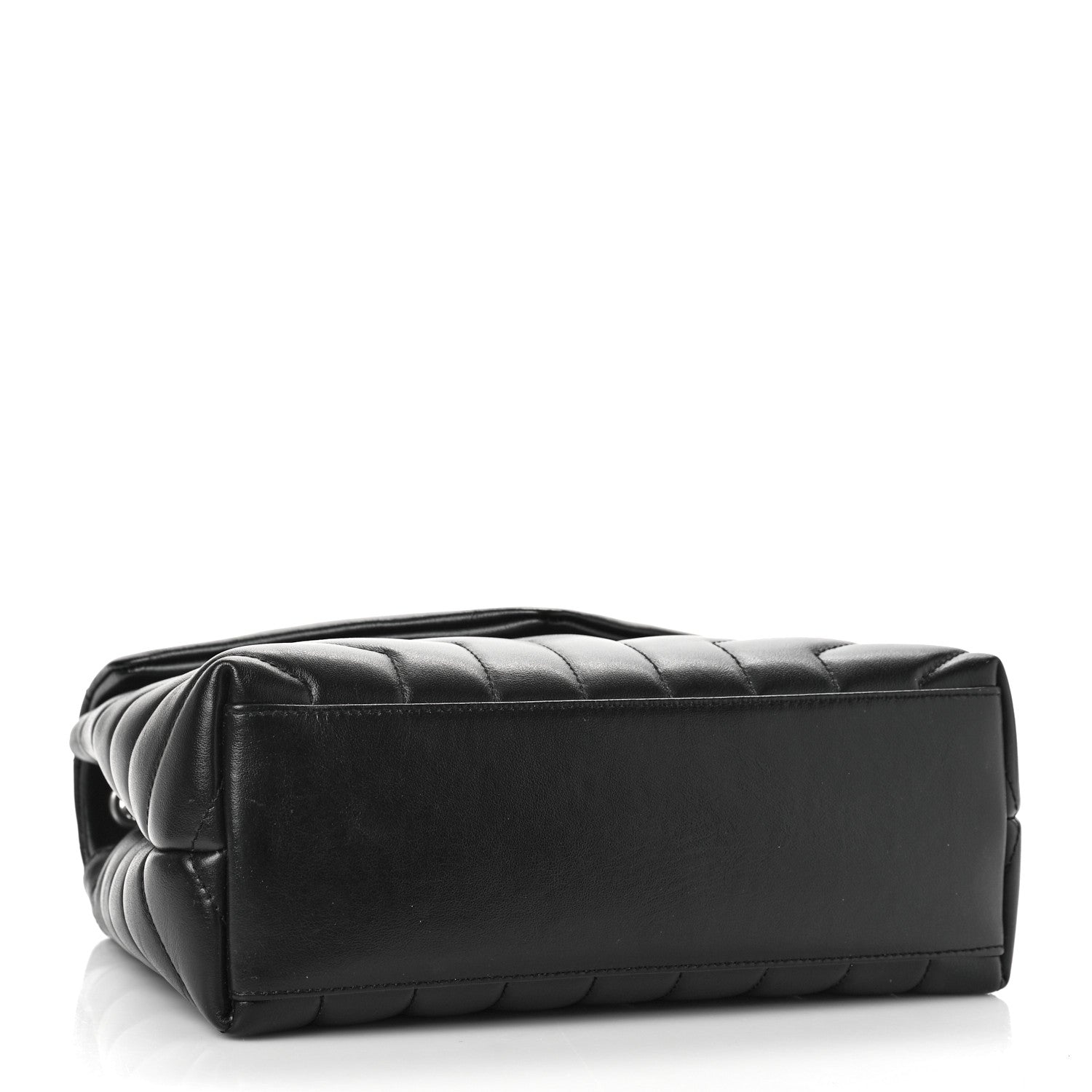 Saint Laurent Calfskin Y Quilted Monogram Small Loulou Chain Satchel Black 4 of 12