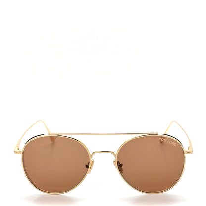 Tom Ford Metal Declan Sunglasses TF826 Gold 2 of 9