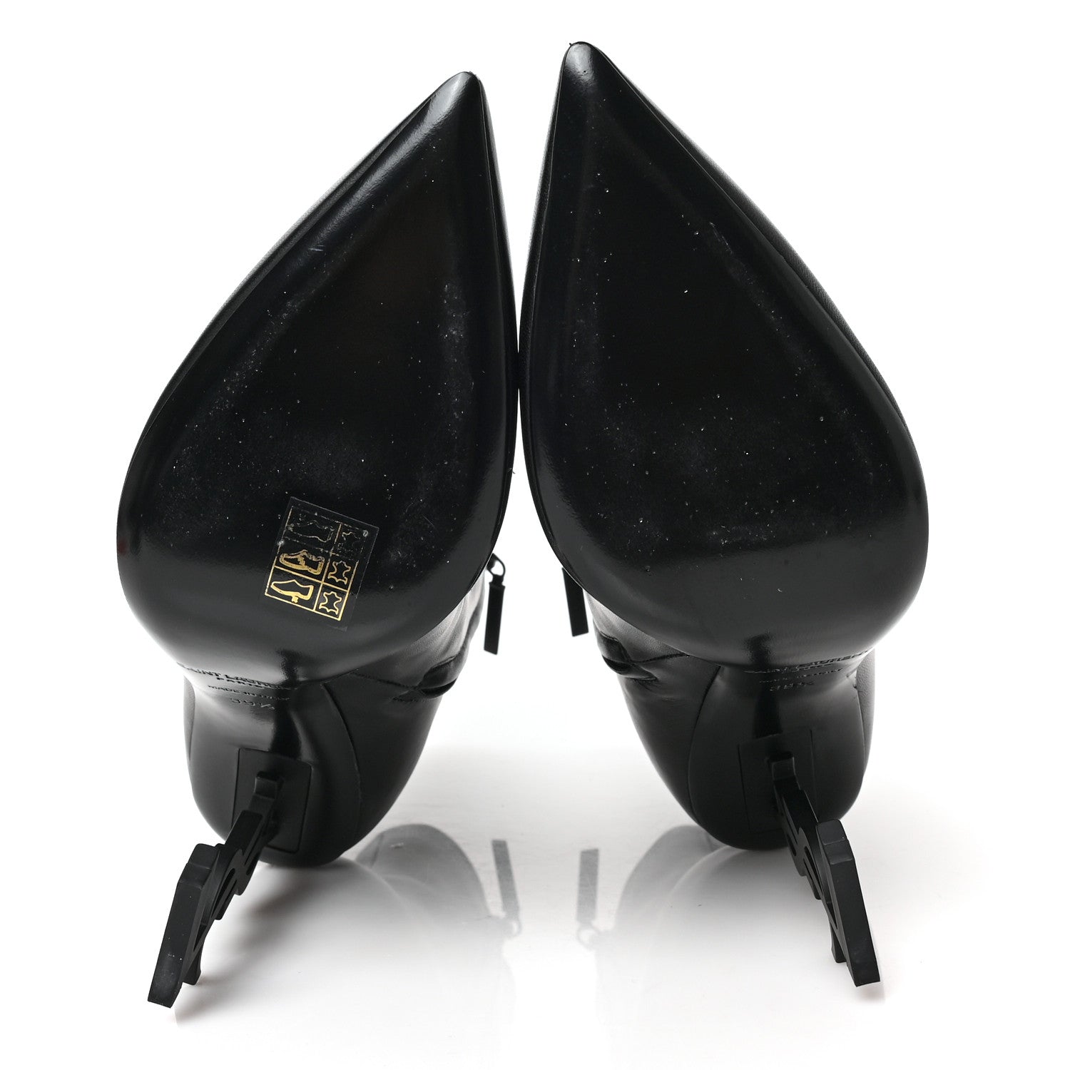 Saint Laurent Nappa Vendome Opyum 85 Ankle Boots 39.5 Black 5 of 7
