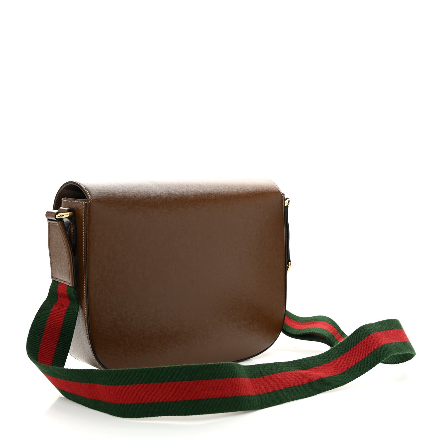 Azalea Calfskin Web Horsebit 1955 Shoulder Bag Brown Sugar