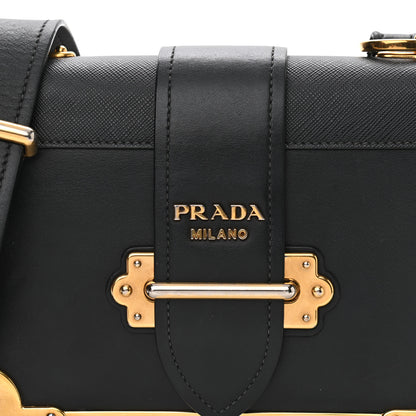 Prada City Calf Saffiano Cahier Bag Black 7 of 14