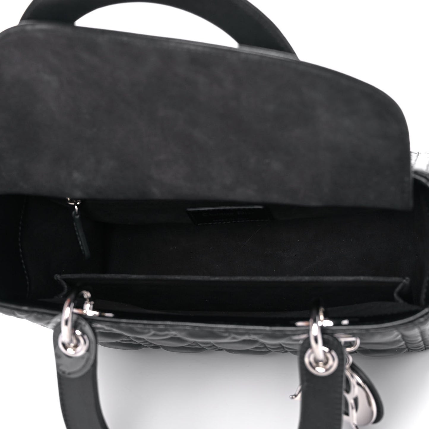 Lambskin Cannage Medium Lady Dior Black