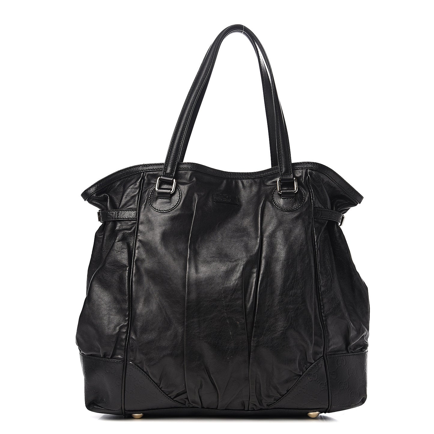 Calfskin Guccissima Full Moon Tote Black