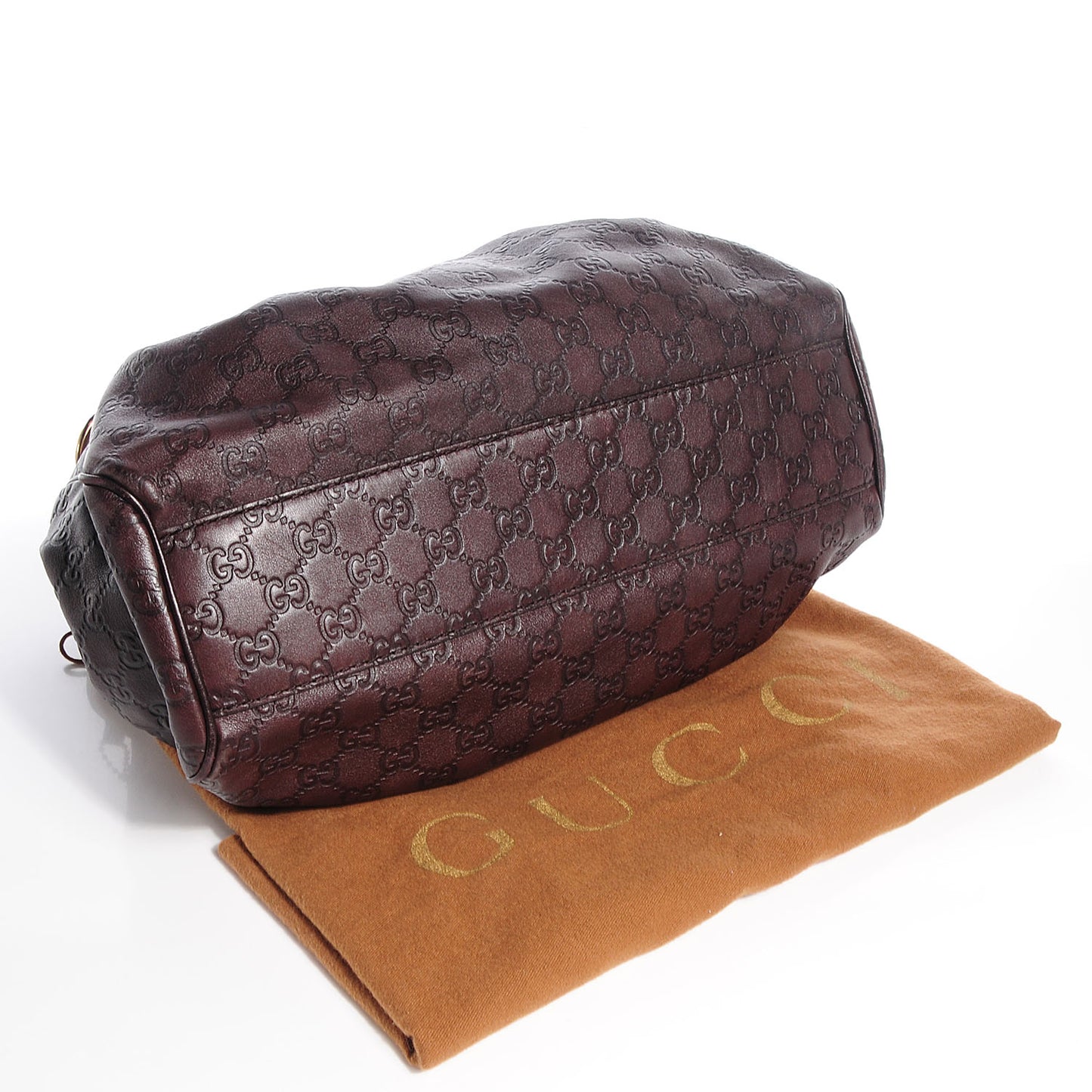 Guccissima Medium Sukey Tote Chocolate