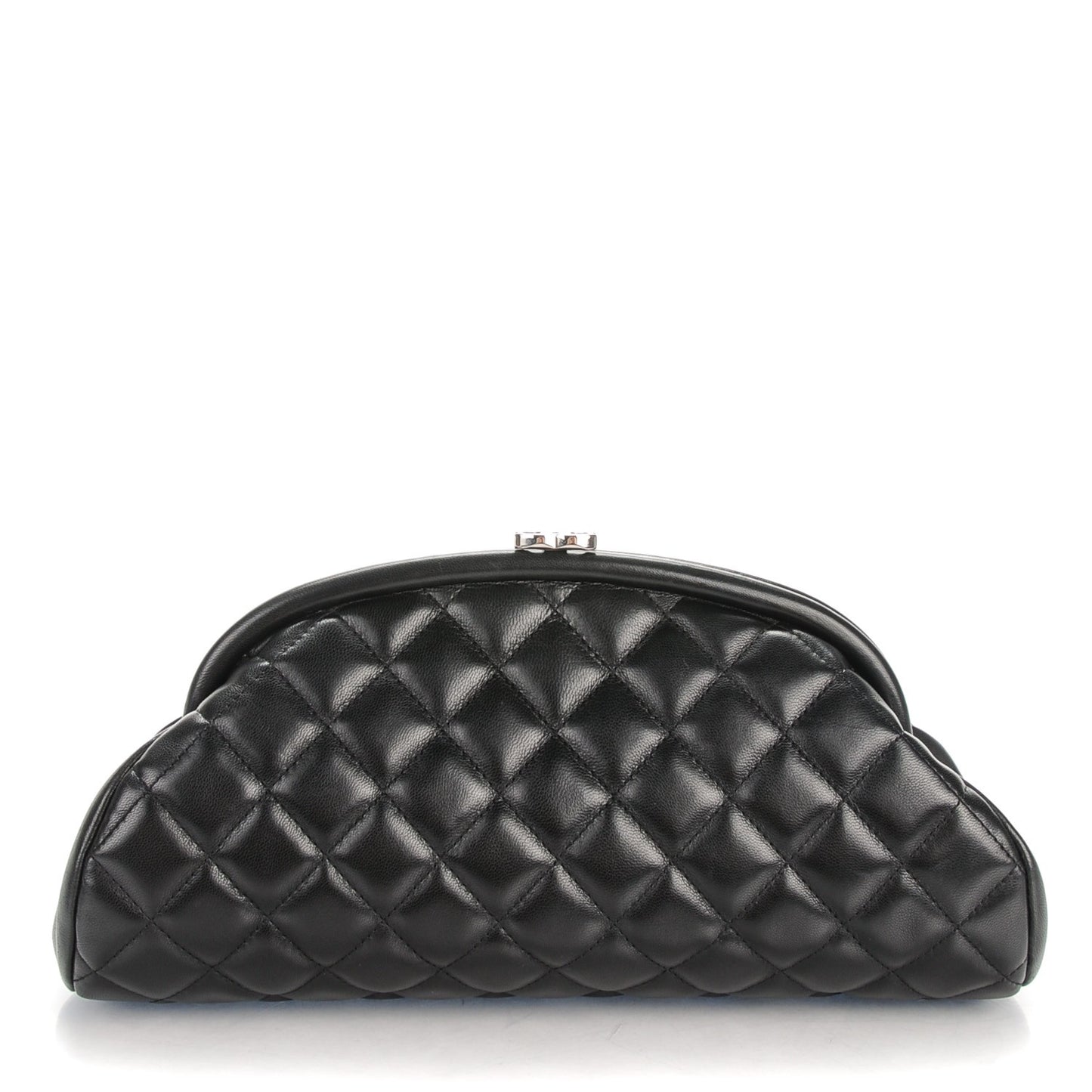 Lambskin Quilted Timeless Clutch Black