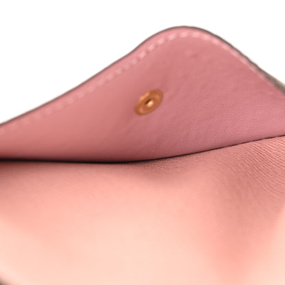 Louis Vuitton Damier Ebene Recto Verso Card Holder Rose Ballerine 6 of 7