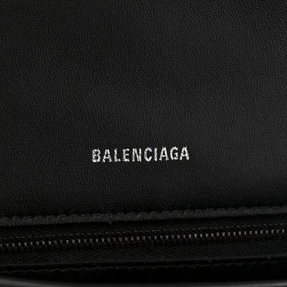 Balenciaga Nappa BB Monogram Embossed Small Hourglass Top Handle Bag Black 6 of 12