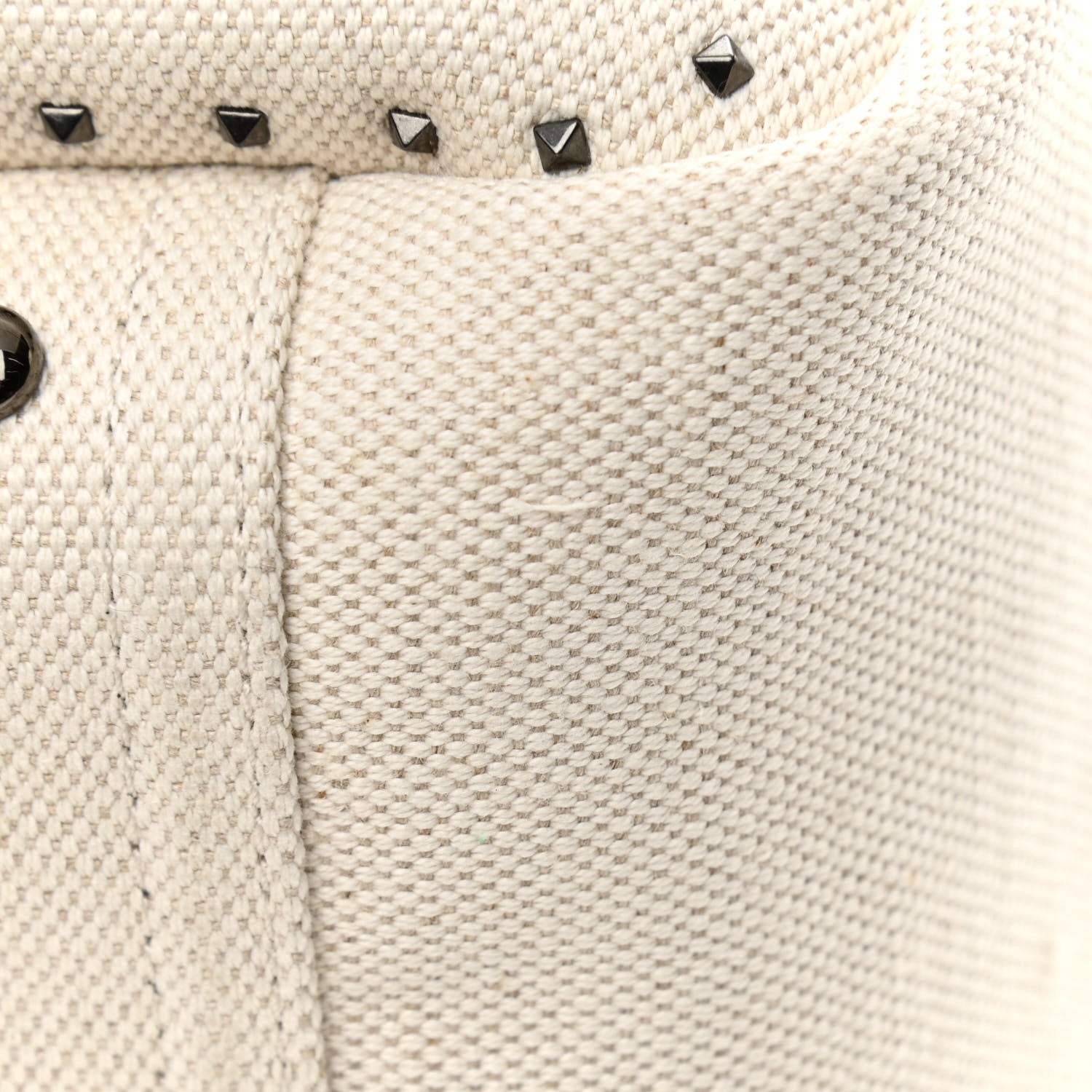 Valentino Garavani Canvas Atelier 01 Metal Stitch Edition Medium Tote Bag Naturale 11 of 11